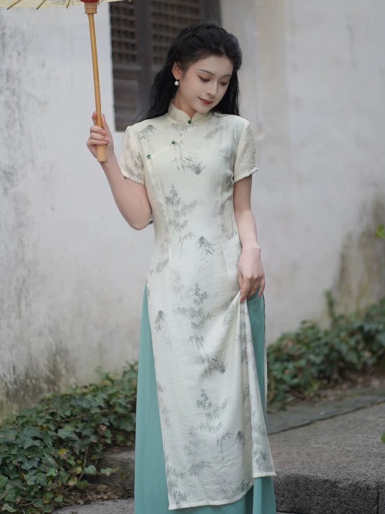 Ya Hui Ao Dai Cheongsam-The Black Bow-