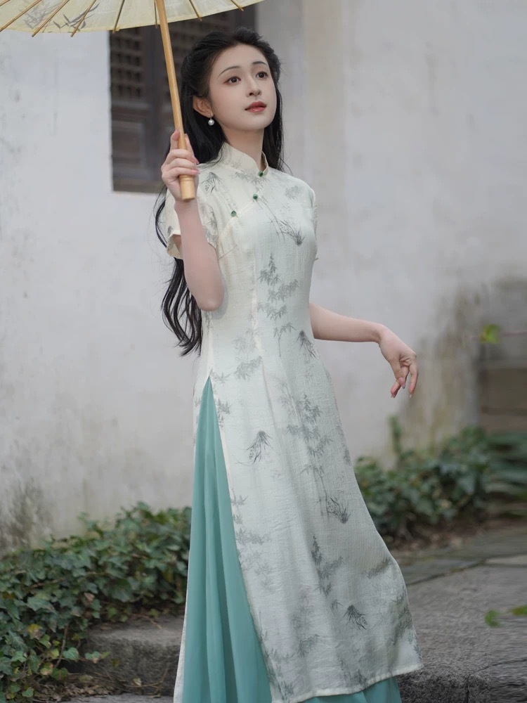 Ya Hui Ao Dai Cheongsam-The Black Bow-