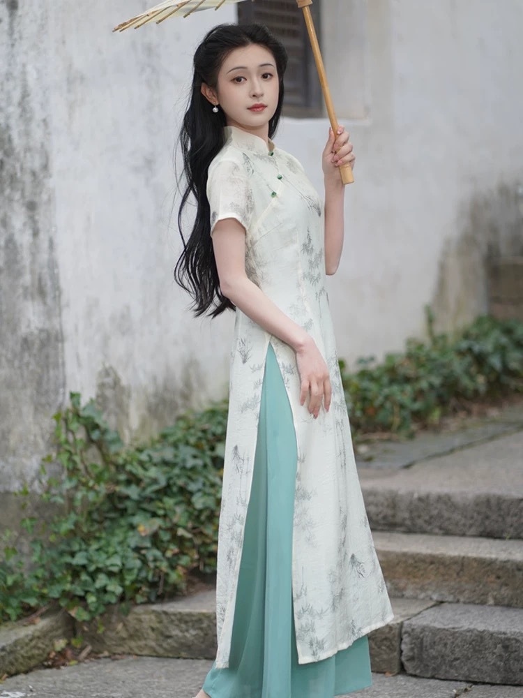 Ya Hui Ao Dai Cheongsam-The Black Bow-