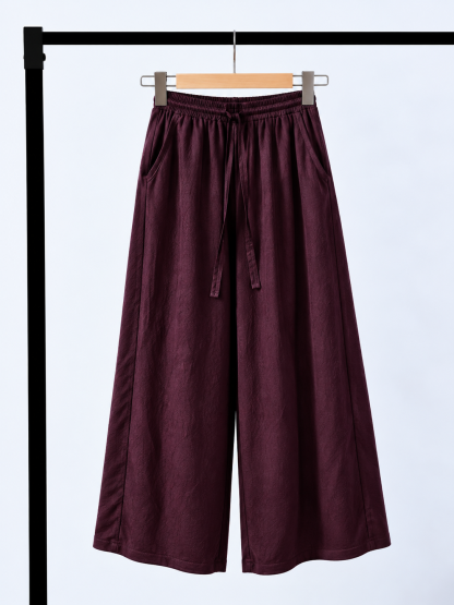 Jian Gu Textured Acetate Straight-Leg Pants