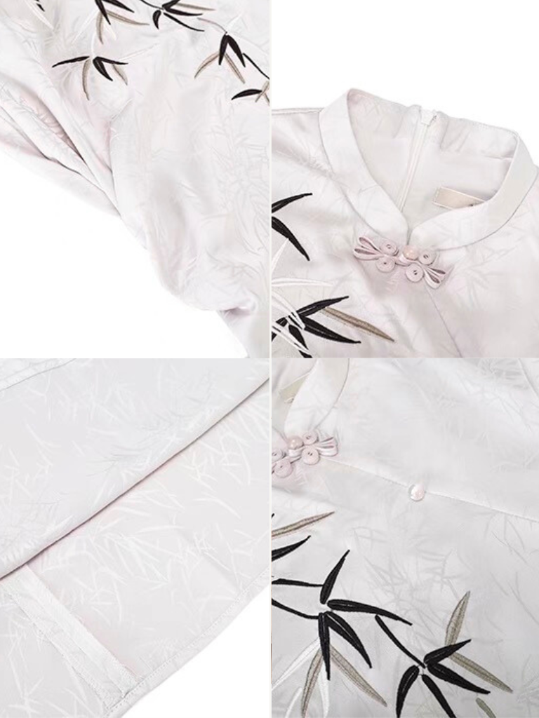 Xin Lan Bamboo Printing Cheongsam