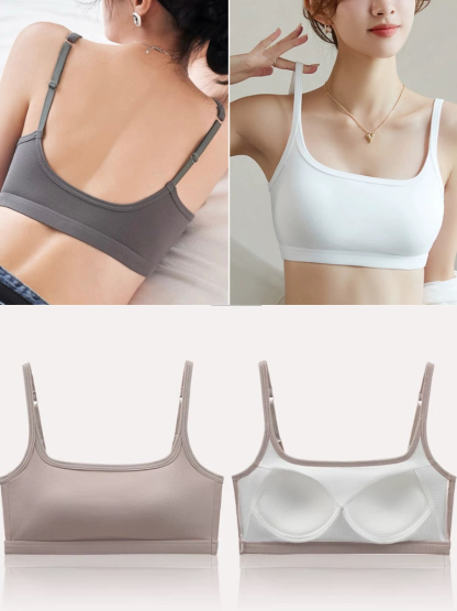 Qala Low Back Padded Crop Top