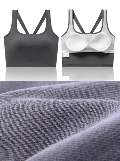 Quinta V-Back Padded Crop Top