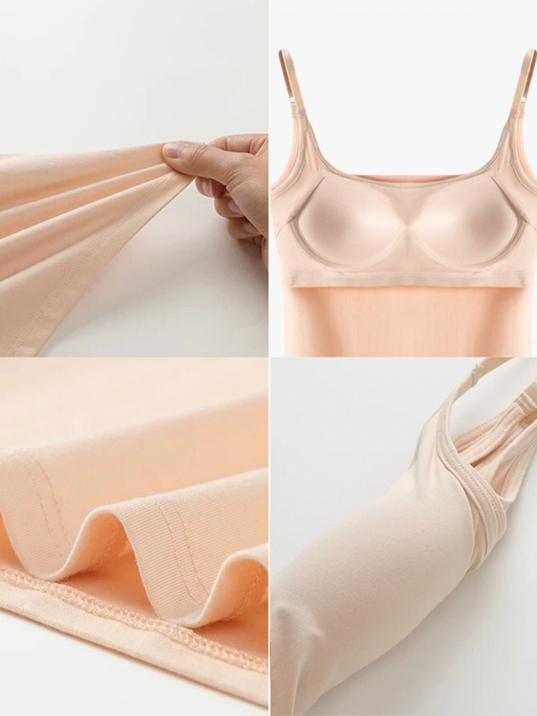 Qaly Padded Cami Crop Top