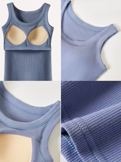 Qdusia Round Neck Padded Singlet