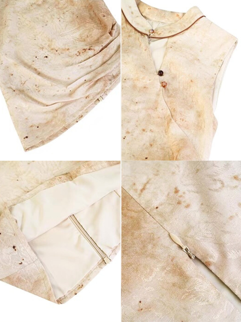 Xin Xin Sleeveles Oriental Top