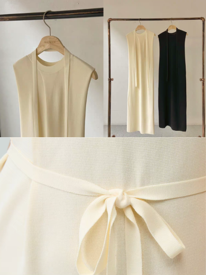 Perrine Round Neck Maxi Knit Dress (Discounted-Free size)-The Black Bow-