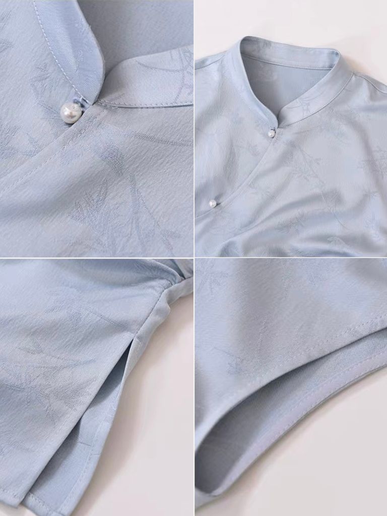 Cang Fen Asymmetric Oriental Top-The Black Bow-