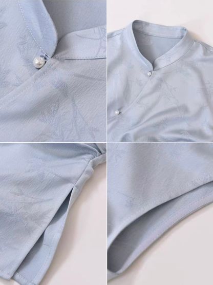Cang Fen Asymmetric Oriental Top-The Black Bow-