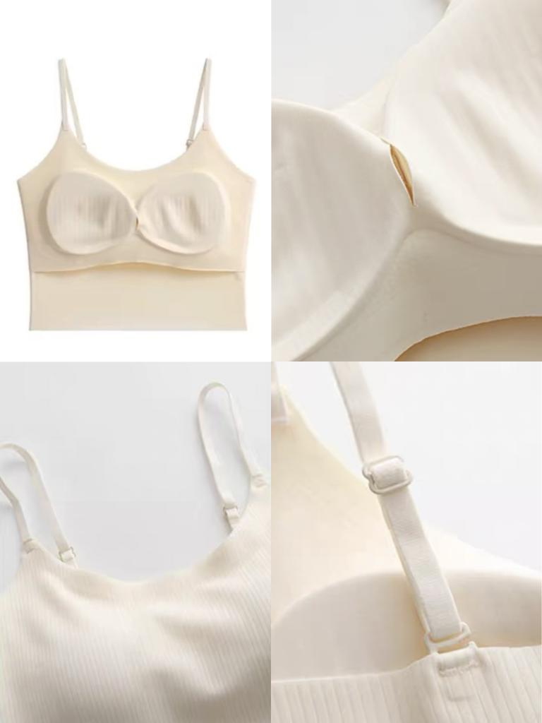 Demi U-Neck Padded Crop Top-The Black Bow-