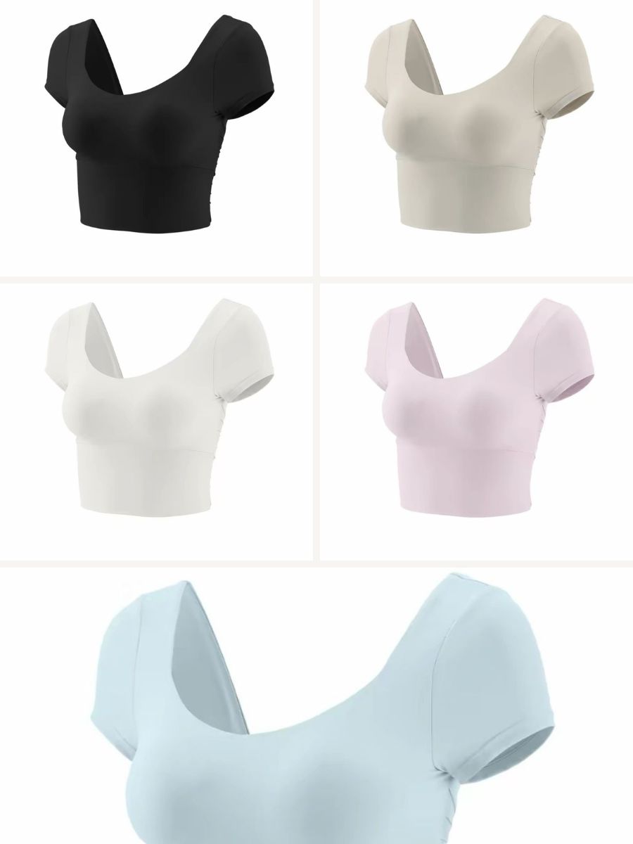 Serene Back Panel Mesh Active Top