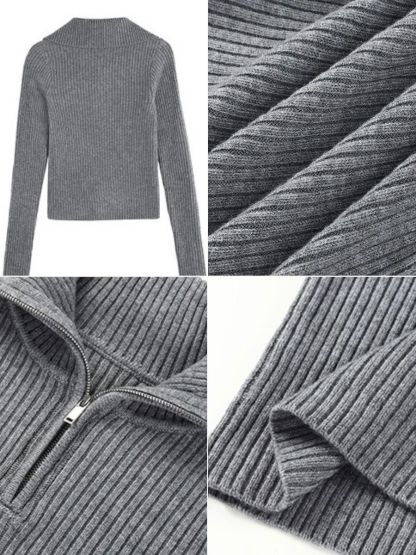 Brendy Collar Knit Top-The Black Bow-