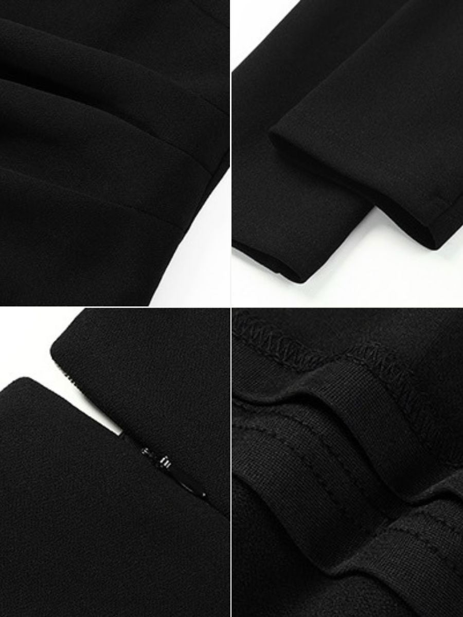 Briseida Boat Neck Midi Dress-The Black Bow-