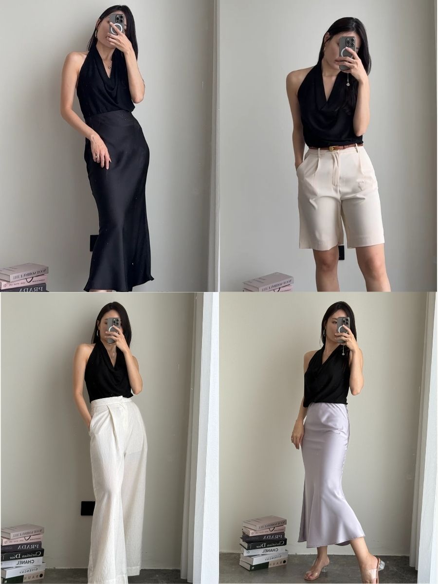 Janie Halter Neck Knit Top