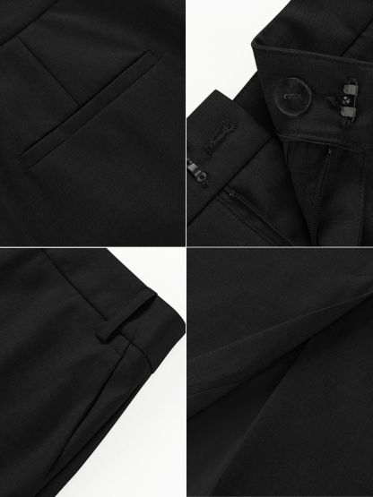 Banely Straight Cut OL Skirt-The Black Bow-