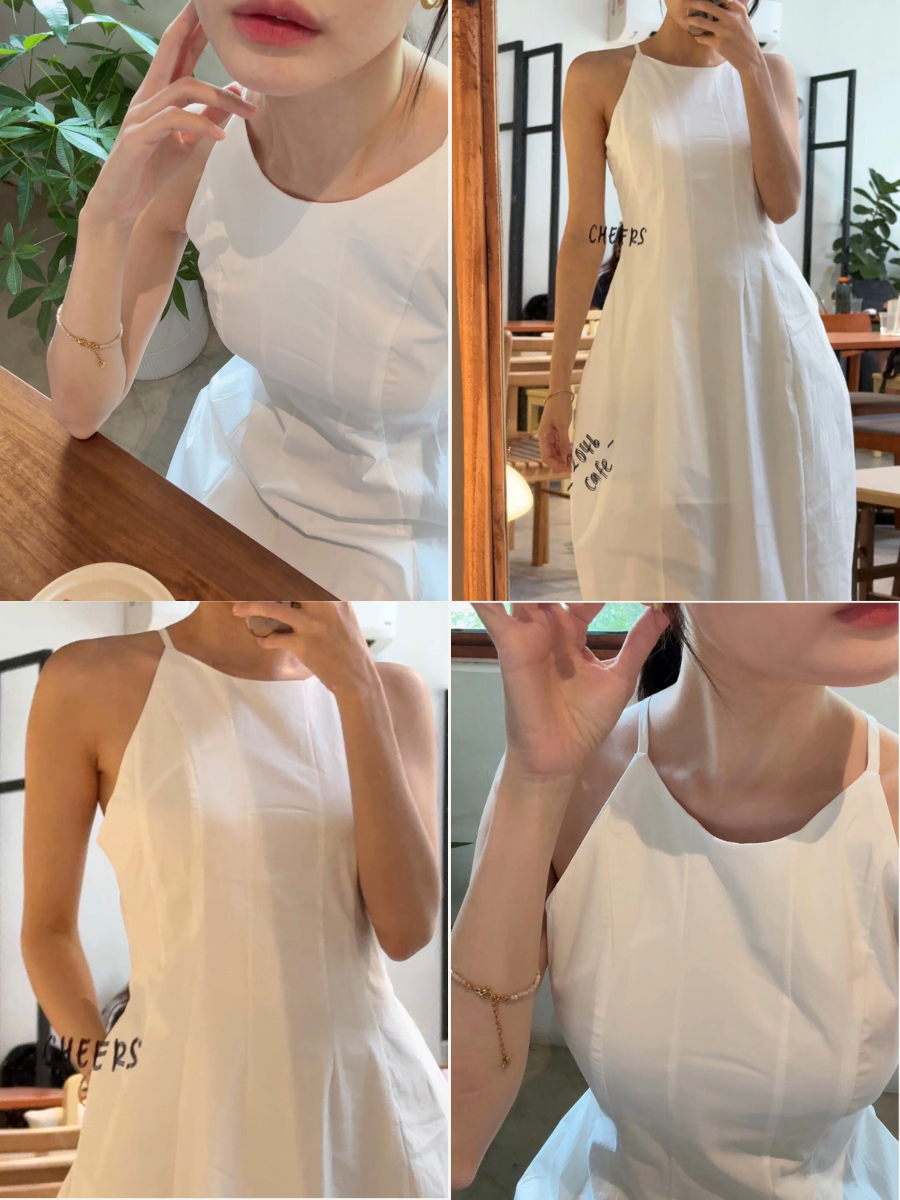 Keyla Halter Neck Dress with Pocket