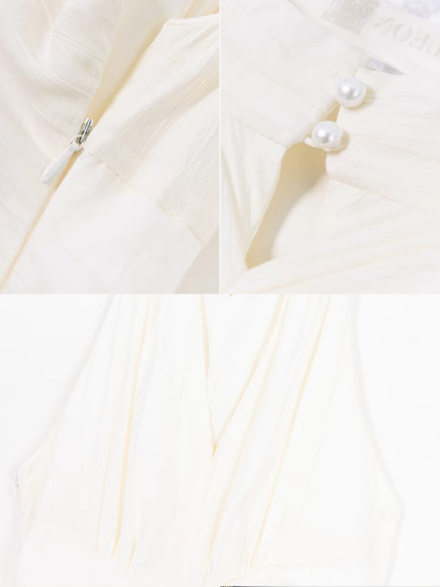 Xenna Halter Neck Maxi Dress-The Black Bow