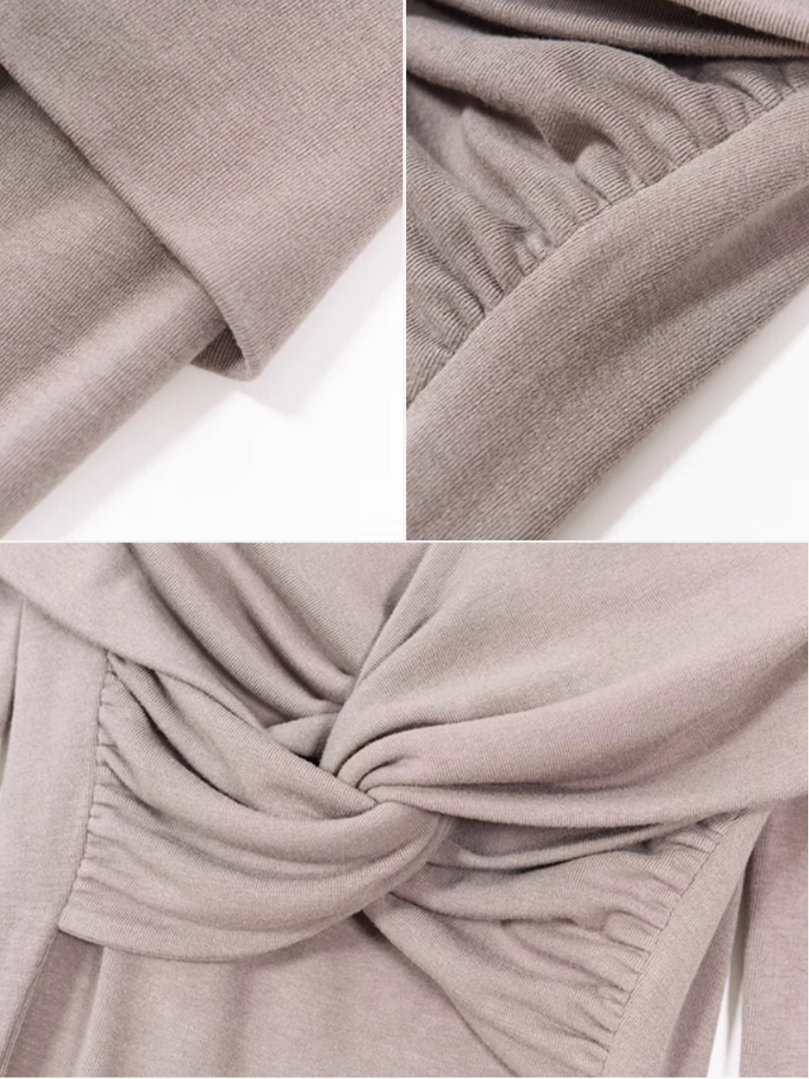 Xylina Off Shoulder Knot Top