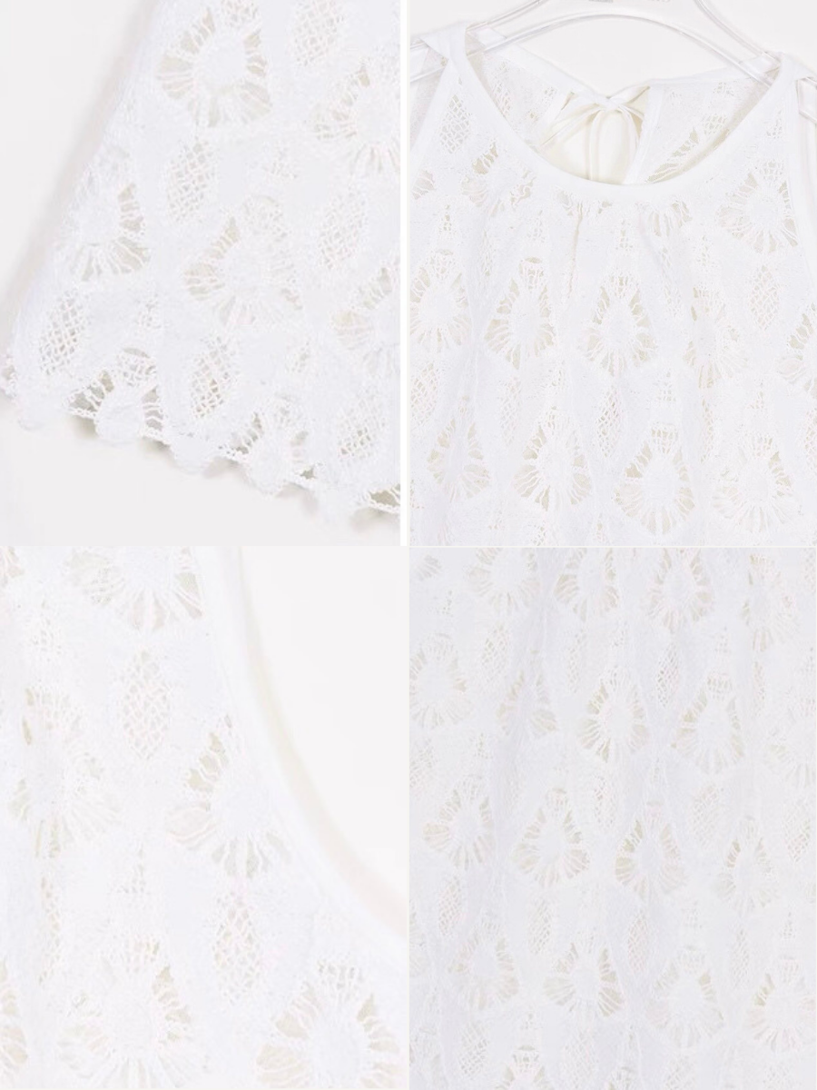 Xendaya Crochet Sleeveless Top & Skirt