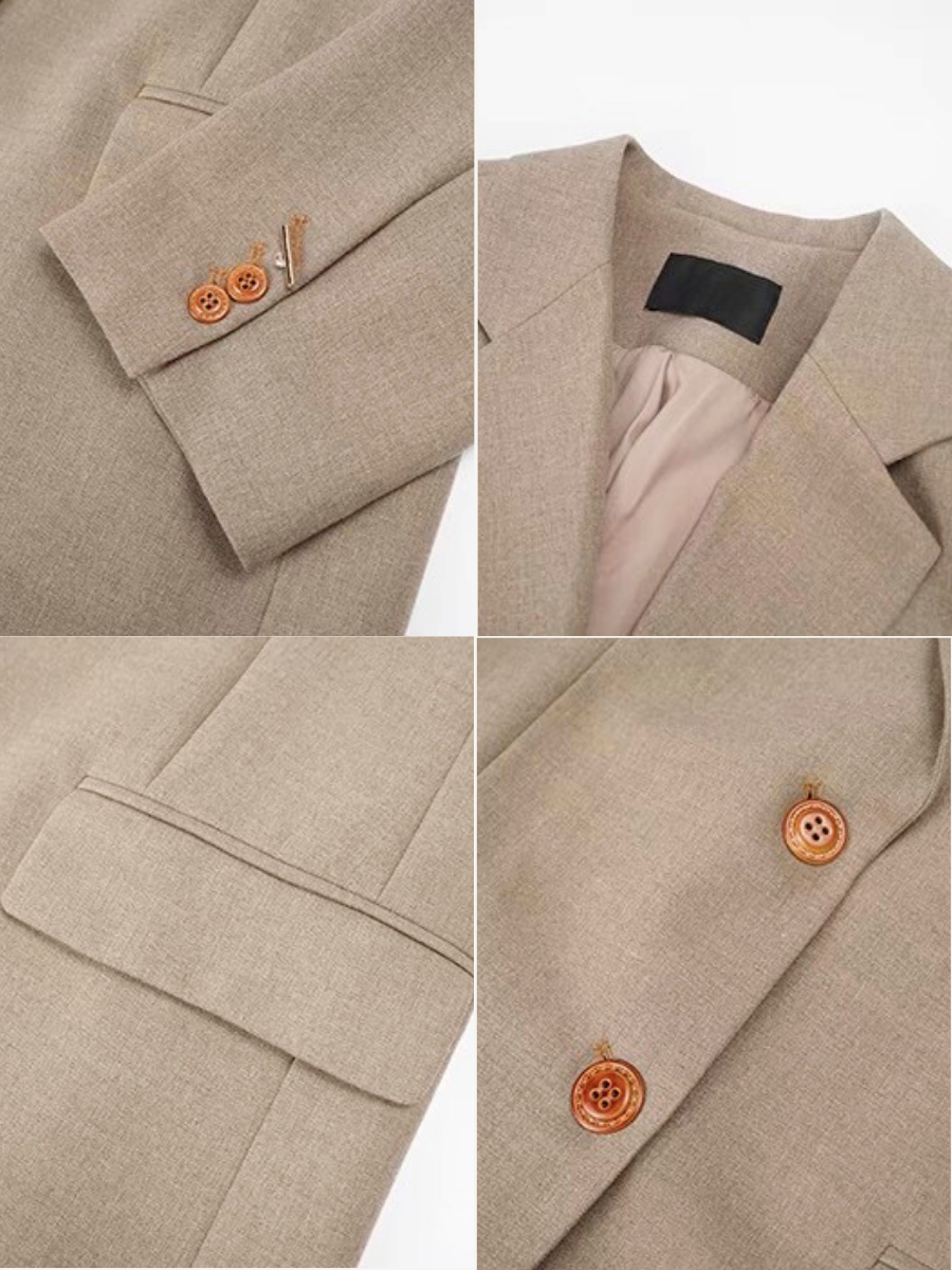 Xhaly Oversized Flap Collar Blazer
