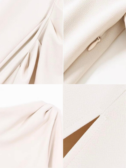 Xanthya One Shoulder Long Sleeve Dress