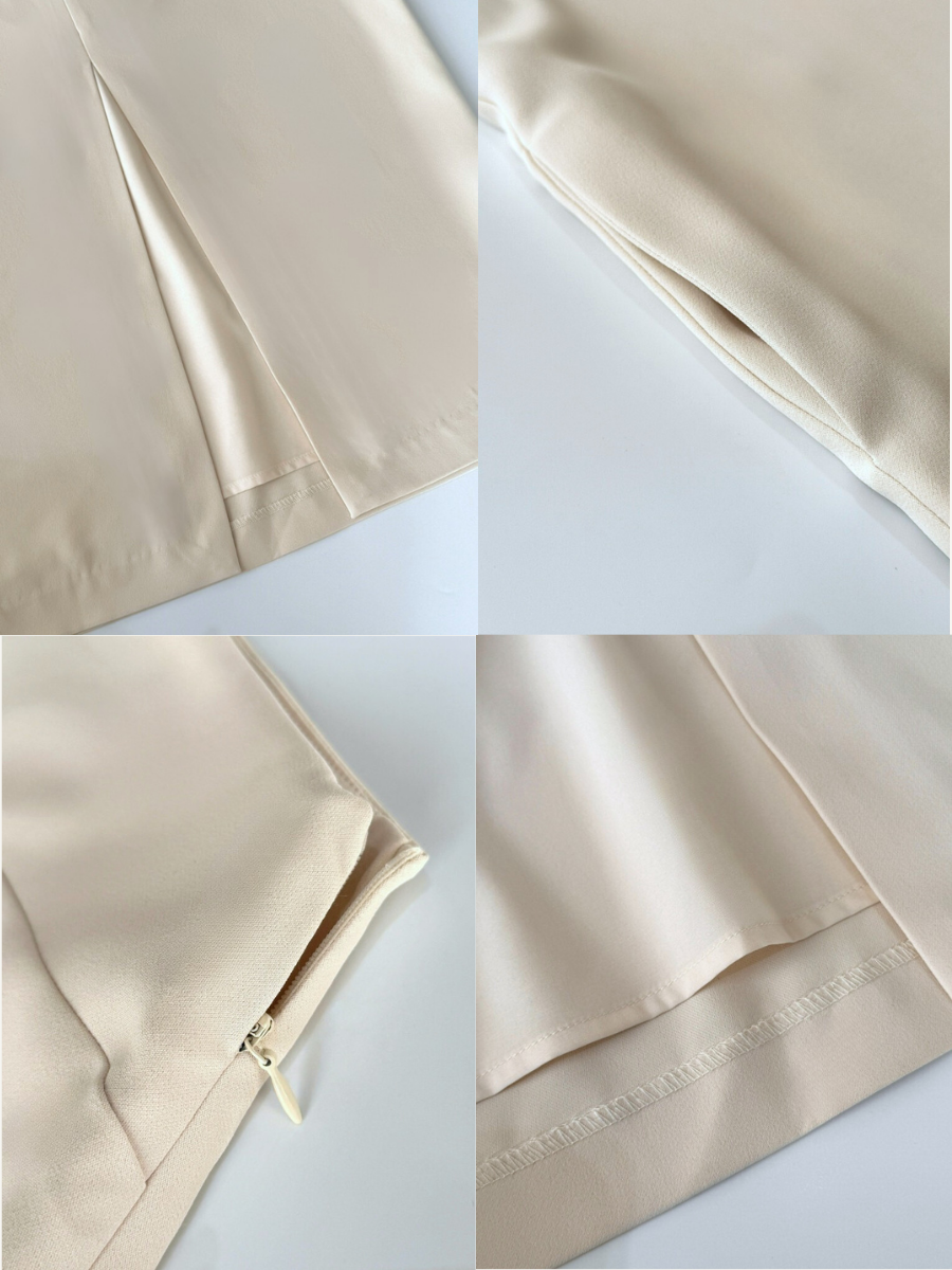 Annie One Shoulder Back Slit Dress-The Black Bow