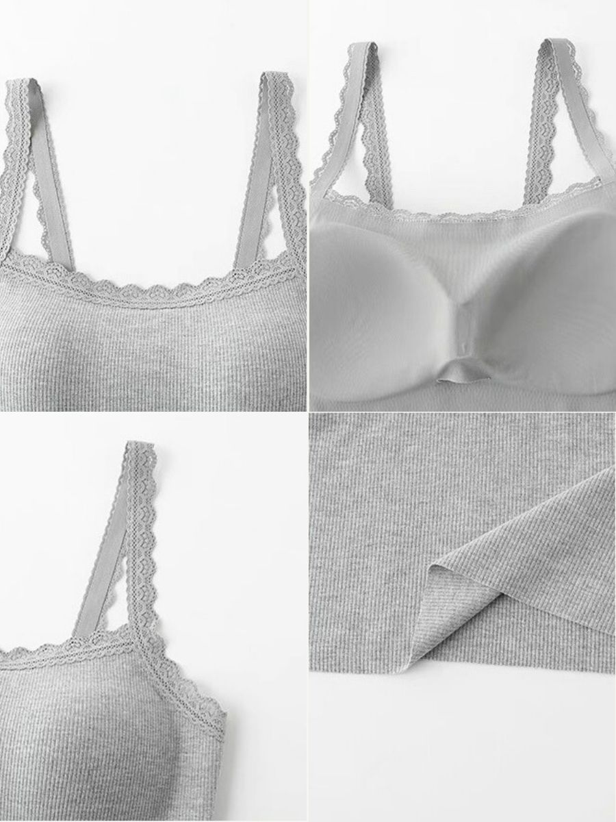 Udita Lace Trim Cami Padded Top