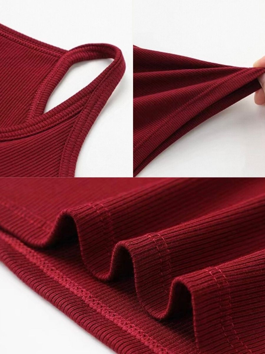 Ursule Halter Neck Padded Knit Top