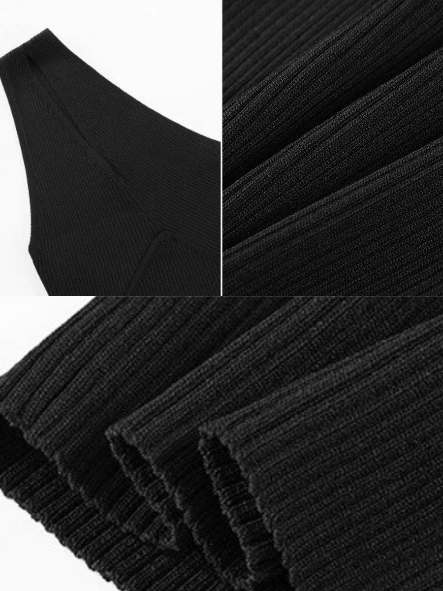 Kimber Asymmetric Shoulder Knit Top