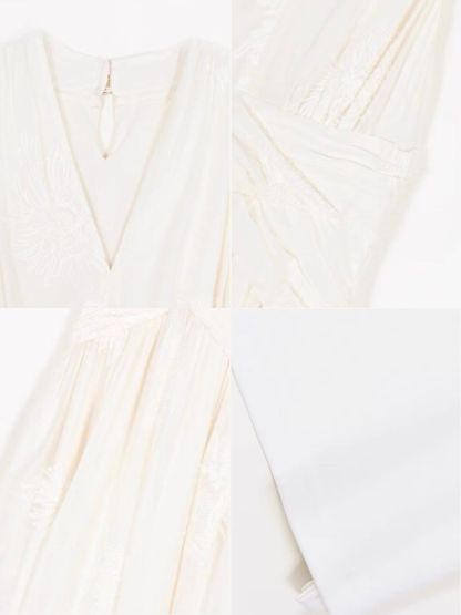 Maralyn Halter Neck Graceful Embroided Dress