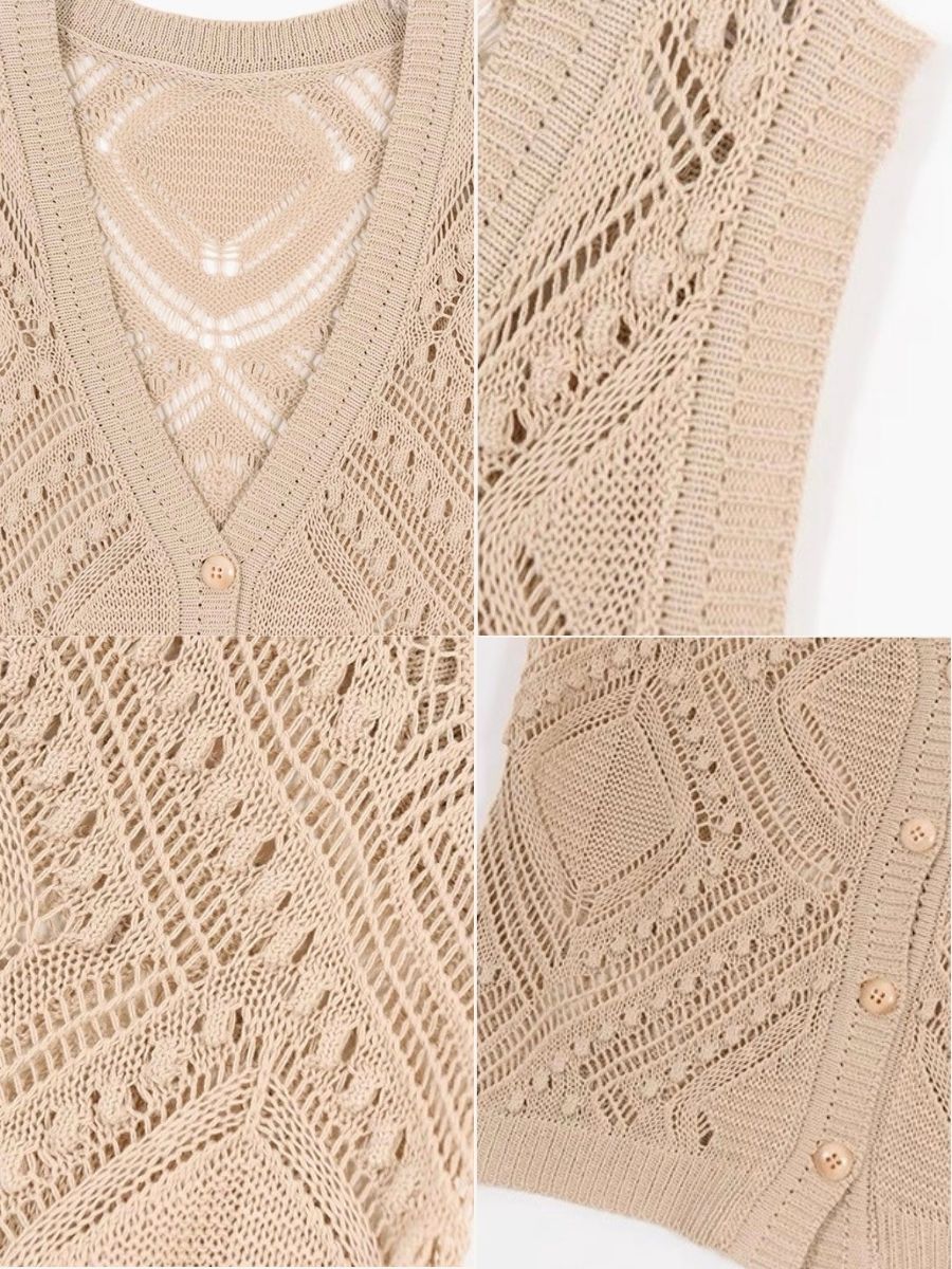 Michal Bold Knit Sleeveless Top