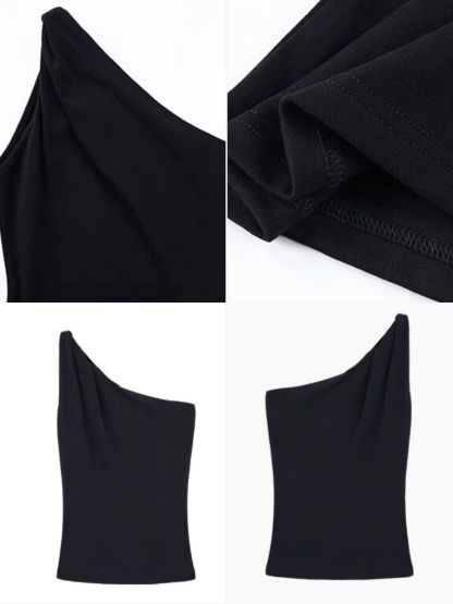 Wyster One Shoulder Knit Top