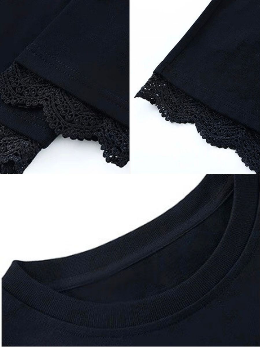 Abigail Lacey Trim Oversized Tee