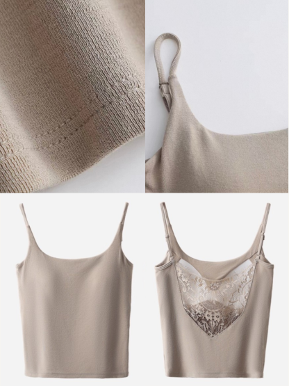 Belle Back Lacey Padded Cami Top