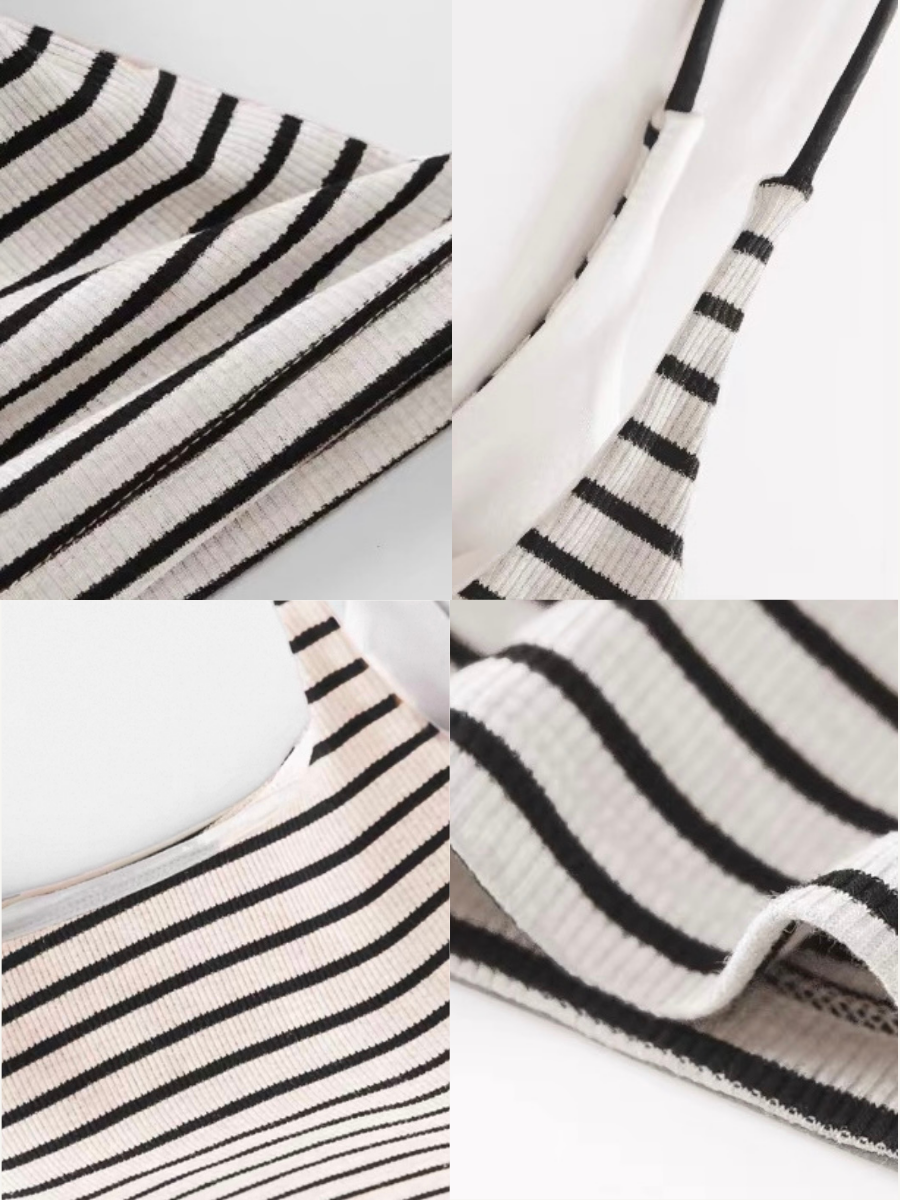 Beiley Stripe Padded Top