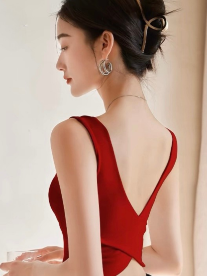 Quyen Crossed Low Back Padded Top