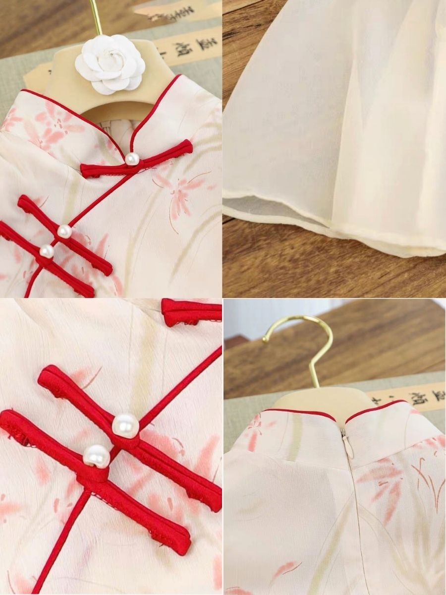 Ci Ling Floral A-Line Cheongsam