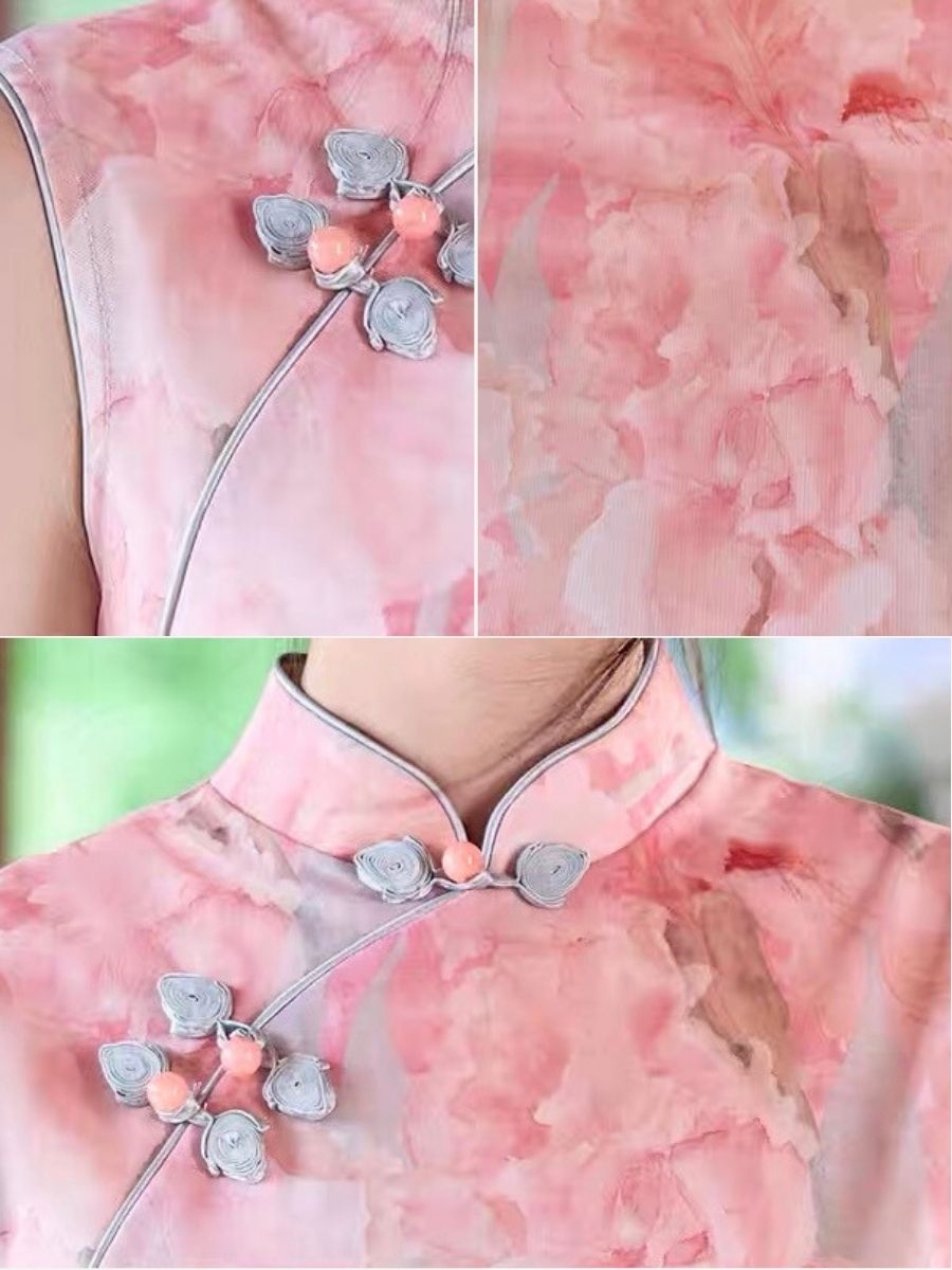 Ci Leng Floral Cheongsam