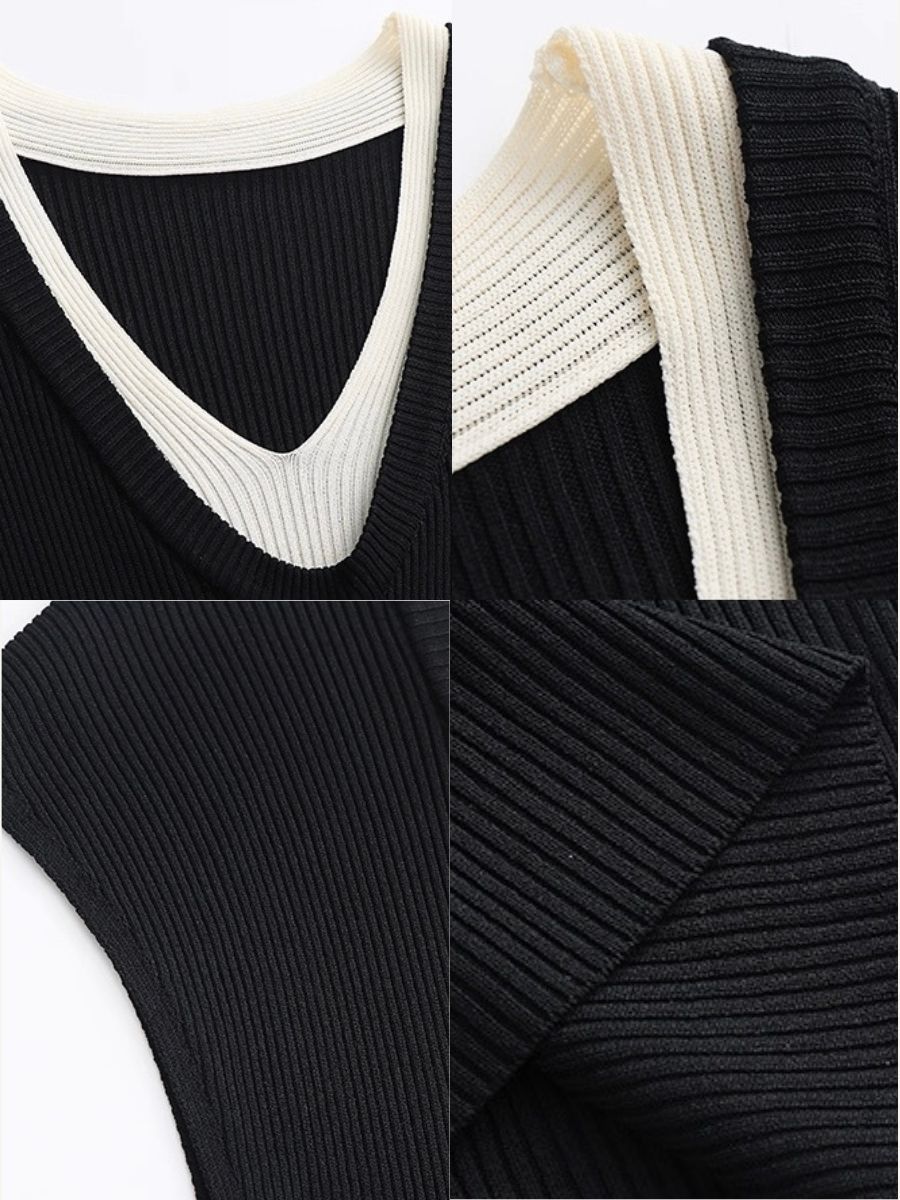 Lucy Fake Two Piece Top