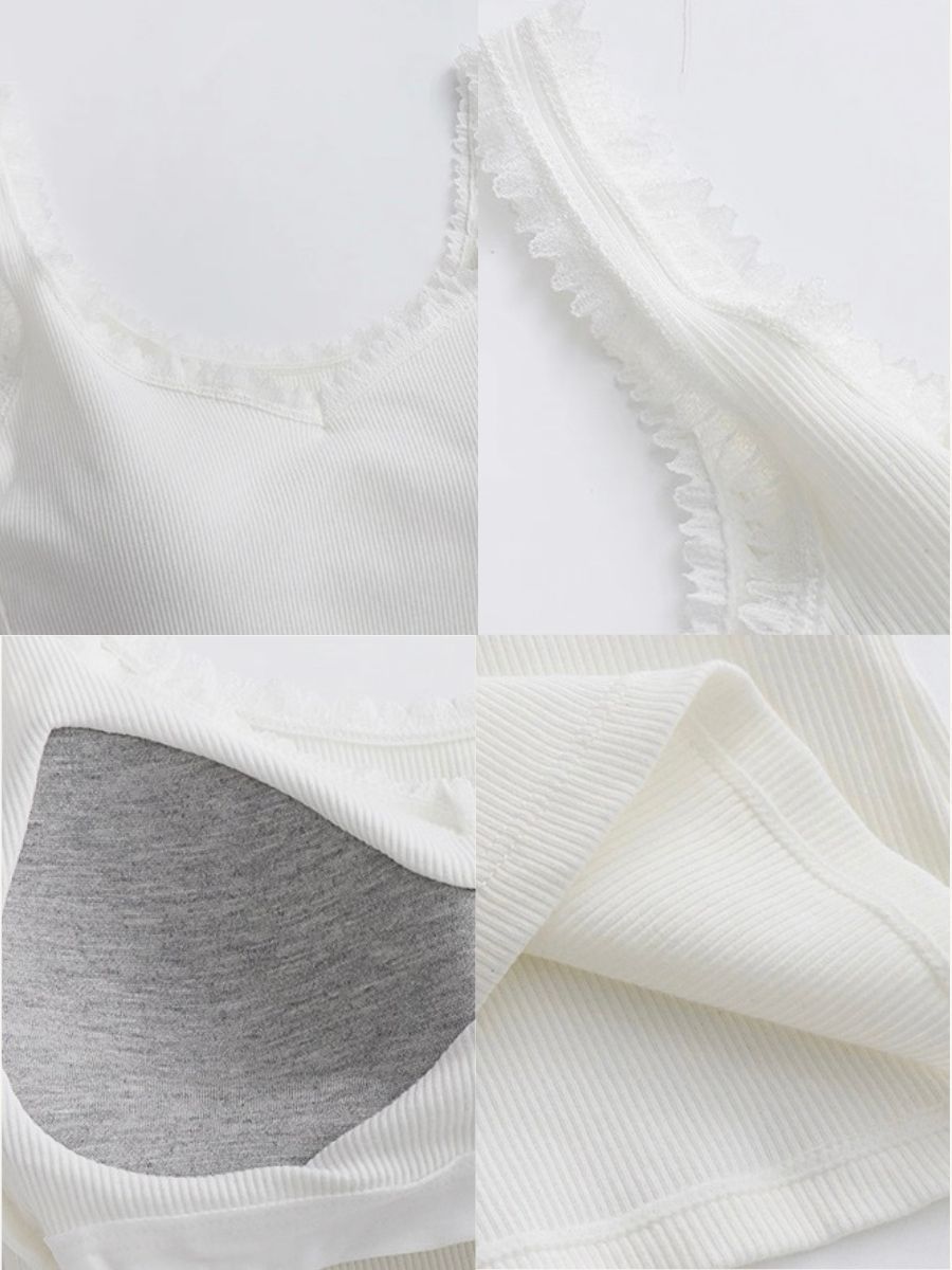 Leilani Lacey Trim Strappy Padded Top