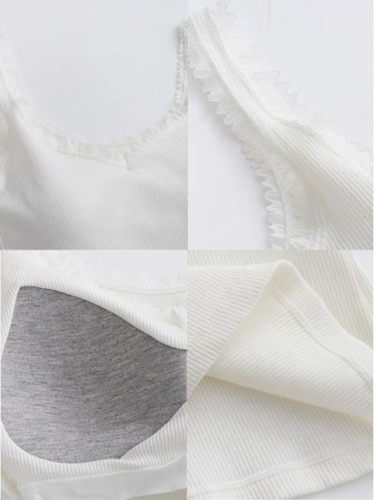 Leilani Lacey Trim Strappy Padded Top