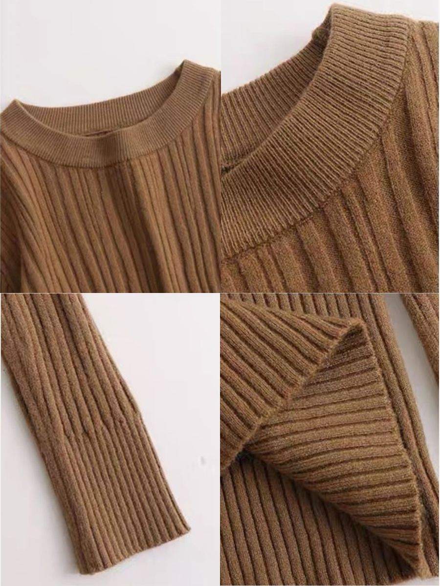 Lindt Round Neck Knit Top