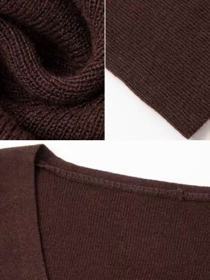 Dee V-Collar Knit Top