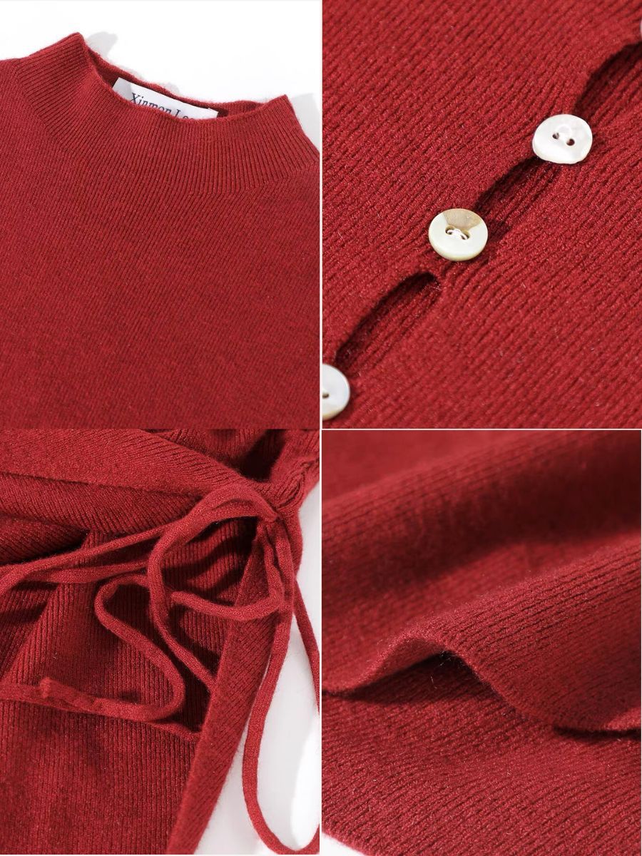 Lesya Back Button Knit Top