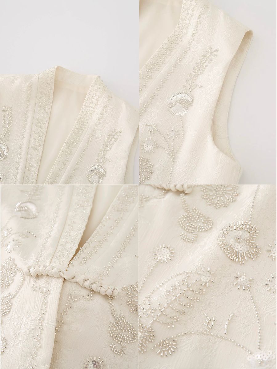 Shuang Ni Sequin Oriental Vest