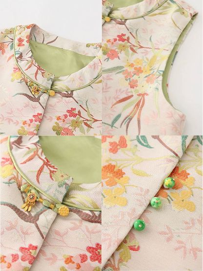 Shuang Qi Spring Tone Oriental Vest