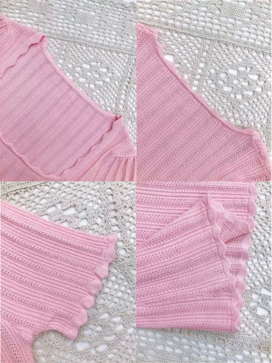 Jenny Crochet Knit Top