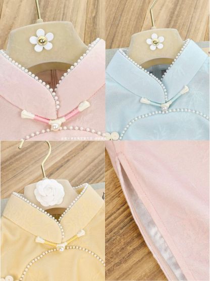 Shuang Re Cap Sleeve Cheongsam