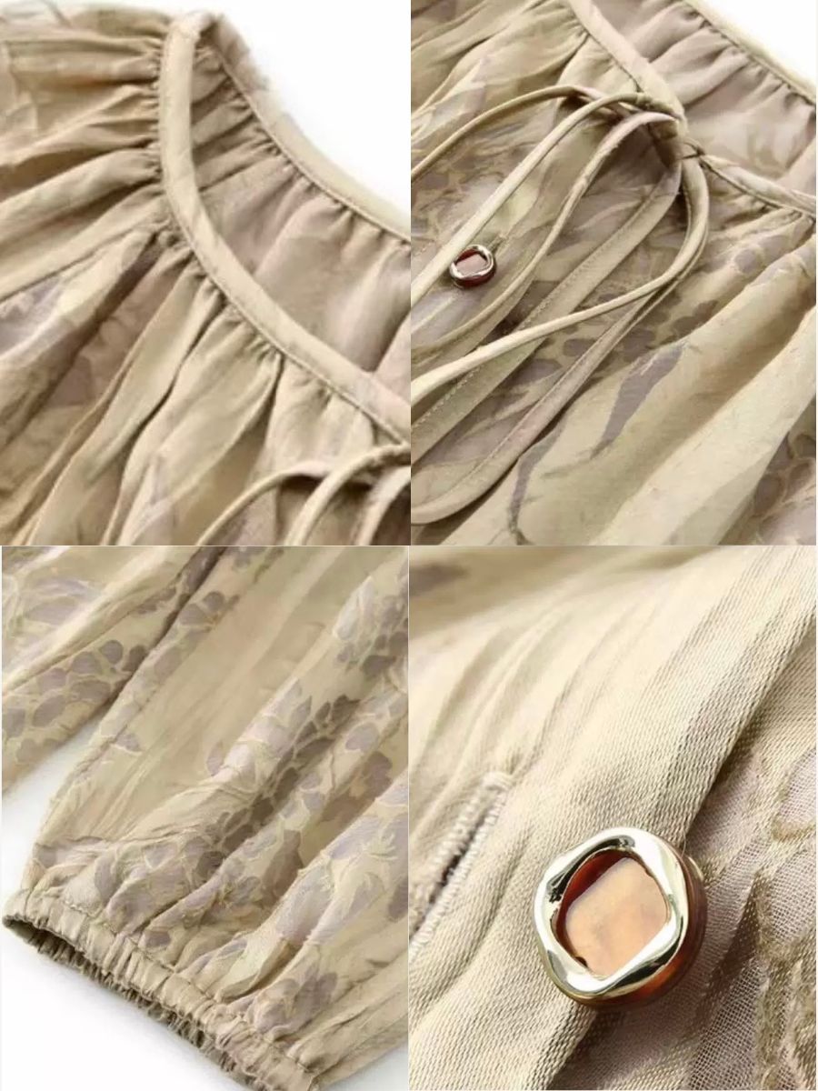 Yu Ding Puff Sleeve Delicate Top