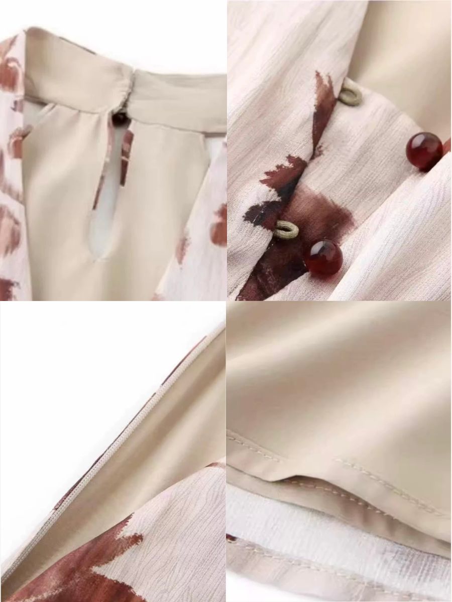 Ye En Halter Neck Floral Dress